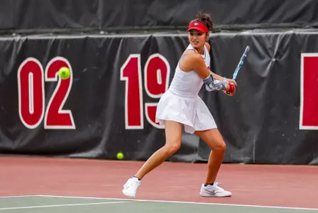 Mai Nirundorn hits a shot against Missouri