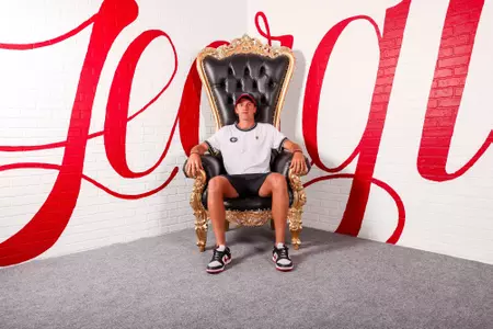 Georgia signee Santiago Giamichelle on a visit to the University of Georgia.