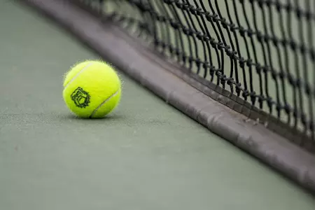 Georgia tennis ball before Georgia’s match against Georgia Tech in the second round of the 2025 DI Women’s Tennis Championship at the Dan Magill Tennis Complex in Athens, Ga., on Saturday, May 3, 2025. (Tony Walsh/UGAAA)