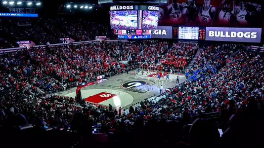 Stegeman Coliseum during Georgia’s game against Kentucky at Stegeman Coliseum in Athens, Ga., on Tuesday, Jan. 7, 2025. (Conor Dillon/UGAAA)