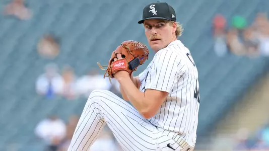 CHICAGO, ILLINOIS - JUNE 02: Jonathan Cannon #48 of the Chicago White Sox throws a pitch during the first inning against the Detroit Tigers at Rate Field on June 02, 2025 in Chicago, Illinois. (Photo by Justin Casterline/Getty Images)