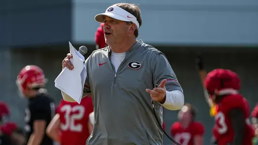 Kirby Smart at practice