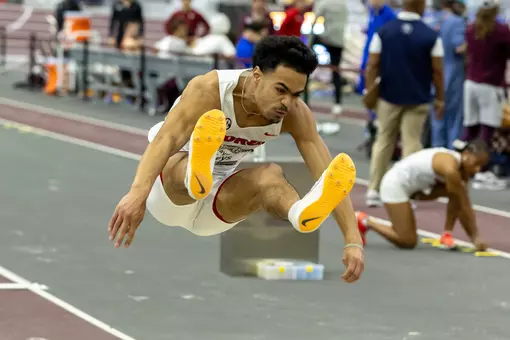 during the 2025 SEC Indoor Track and Field Championships at R.A. "Murray" Fasken '38 Indoor Stadium in College Station, Texas on Thursday, February 27, 2025. (Kirk Meche)