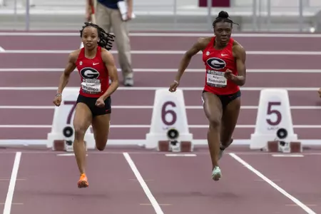 during the 2025 SEC Indoor Track and Field Championships at R.A. "Murray" Fasken '38 Indoor Stadium in College Station, Texas on Friday, February 28, 2025. (Kirk Meche)