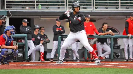 Georgia pitcher and infielder Bryce Calloway (11) during Georgia’s fall scrimmage against West Georgia at Foley Field in Athens, Ga., on Sunday, Nov. 2 2025. (Leila Woods/UGAAA)