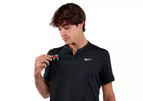 Senior Julian Alonso during a photoshoot with the Georgia men's tennis team.