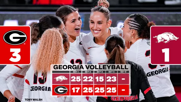 26VB Score - Georgia 3, Arkansas 1