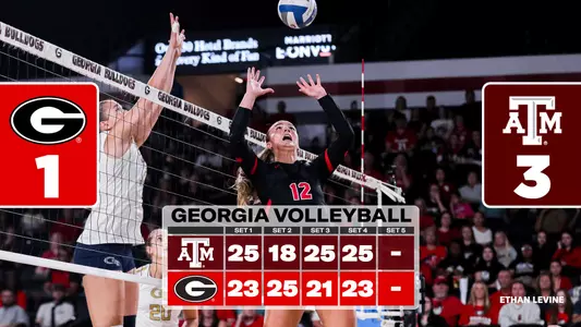 26VB Score - Georgia 1, Texas A&M 3
