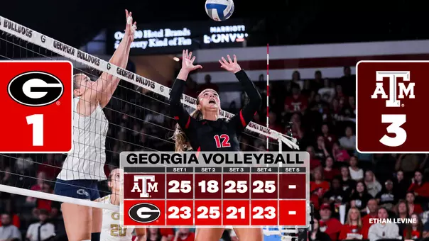 26VB Score - Georgia 1, Texas A&M 3