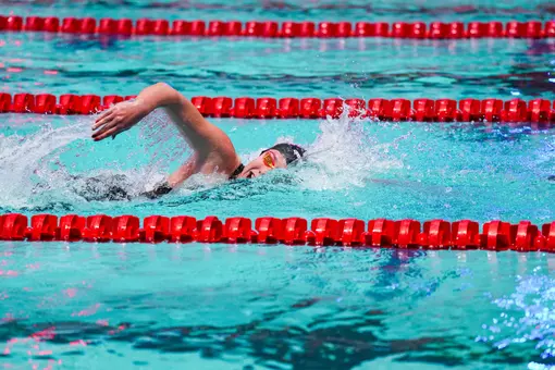 Georgia swimmer Kennedi Dobson competes for the Bulldogs in CSL Match 6.