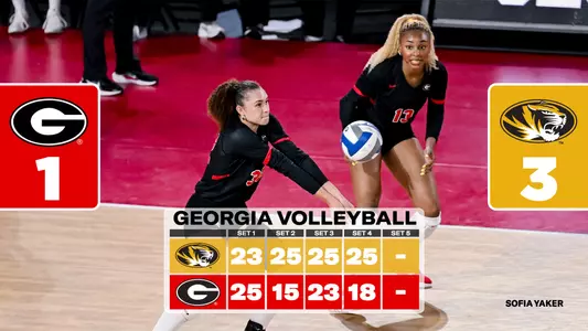 26VB Score - Georgia 1, Missouri 3