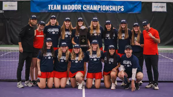 2026 Women's Indoor Tennis National Champions - Team Photo