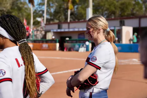 RHP Addisen Fisher at the Shriners Children's Clearwater Invitational in Clearwater, Fla. on Thursday, Feb. 12, 2026.