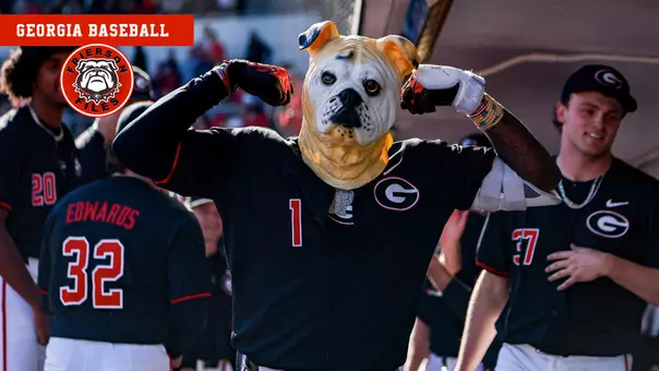 Tre Phelps celebrates his first-inning two-run homer against Wright State on Friday, Feb. 13, 2026, at Foley Field