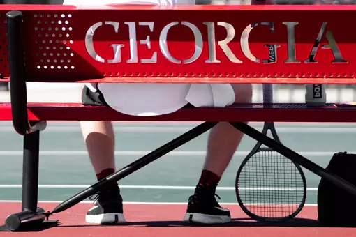 Georgia tennis during Georgia’s match against Eastern Kentucky at the Dan Magill Tennis Complex in Athens, Ga., on Thursday, Feb. 12, 2026. (Grace Donovan/UGAAA)