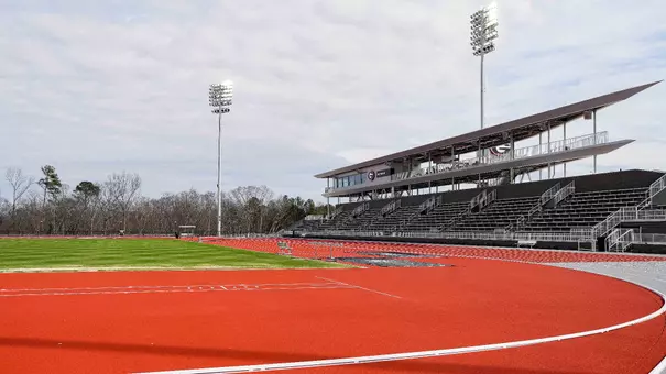 Spec Towns Track Dedication Ceremony in Athens, Ga., on Wednesday, Feb. 18, 2026. (Tony Walsh/UGAAA)