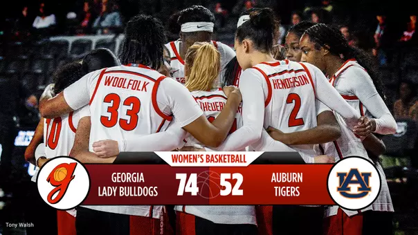 26WBB Score - Georgia 74, Auburn 52