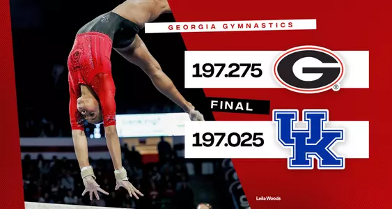 26GYM Final Score Graphic - Georgia vs. Kentucky