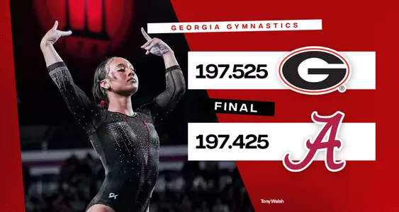 26GYM Final Score graphic vs. Alabama