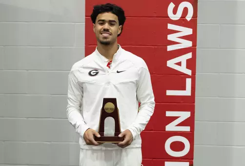 Jayden Keys during the 2026 NCAA Track and Field Championships at Randal Tyson Track Center in Fayetteville, Arkansas on Friday, March 13, 2026. (Kirk Meche)
