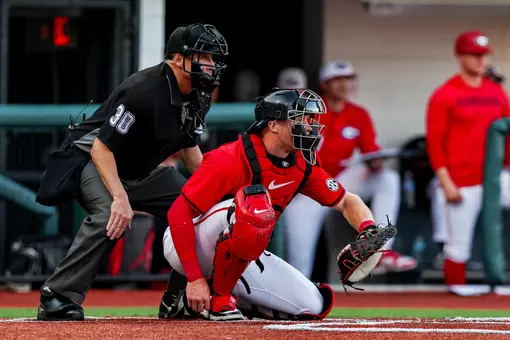 Georgia catcher and outfielder Daniel Jackson (3) during Georgia’s game against Tennessee at Foley Field in Athens, Ga., on Saturday, March 14, 2026. (Conor Dillon/UGAAA)