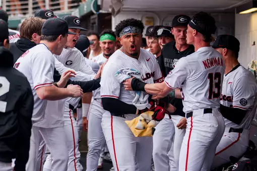 Georgia pitcher and infielder Bryce Calloway (11) during Georgia’s game against Tennessee at Foley Field in Athens, Ga., on Sunday, March 15, 2026. (Conor Dillon/UGAAA)