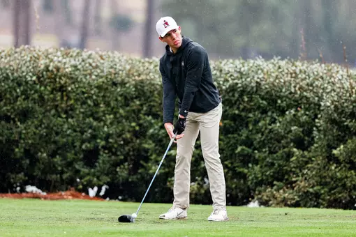 During the Southern Intercollegiate at Athens Country Club in Athens, Ga., on Monday, March 16, 2026. (Conor Dillon/UGAAA)
