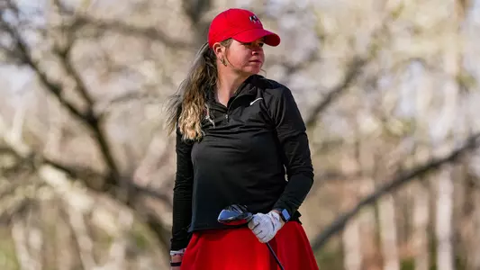 Sydney Givens action shot during practice at Jennings Mill Country Club (photo by Tony Walsh).