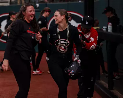Senior Natalie Ray in a game against Mercer on Wednesday, Mar. 25, 2026 at the Jack Turner Stadium in Athens, Georgia.