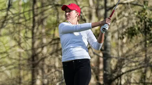 Trinity Beth competes in the opening round of the 2026 Liz Murphey Collegiate Classic at the UGA Golf Course (photo by Tony Walsh).