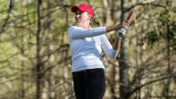 Trinity Beth competes in the opening round of the 2026 Liz Murphey Collegiate Classic at the UGA Golf Course (photo by Tony Walsh).