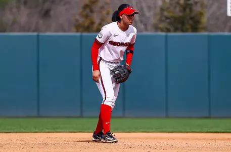 Senior Tyler Ellison during a game against UNC-Wilmington on Mar. 1, 2026 at the Jack Turner Stadium in Athens. Georgia.