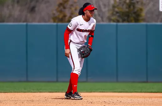Senior Tyler Ellison during a game against UNC-Wilmington on Mar. 1, 2026 at the Jack Turner Stadium in Athens. Georgia.
