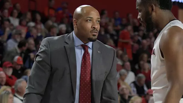 Georgia assistant coach Jonas Hayes and forward Yante Maten (1) during the Bulldogs' game against the Florida Gators in Stegeman Coliseum on Tuesday, Jan. 30, 2018 in Athens, Gal (Photo by John Kelley/UGA)
Georgia 72 - Florida 60