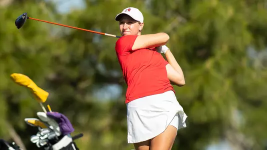 Trinity Beth competes in the first round of the 2026 SEC Championships (photo by Rob Davis).
