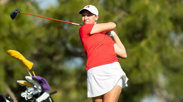 Trinity Beth competes in the first round of the 2026 SEC Championships (photo by Rob Davis).