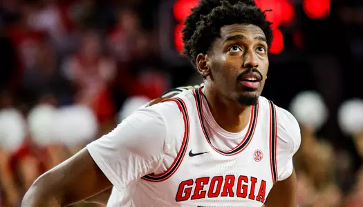 Georgia forward Justin Abson (25) during Georgia’s game against Georgia Tech at Stegeman Coliseum in Athens, Ga., on Friday, Nov. 14, 2025. (Leila Woods/UGAAA)