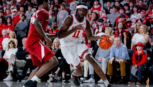 Georgia forward Dylan James (11) during Georgia’s game against Arkansas at Stegeman Coliseum in Athens, Ga., on Saturday, Jan. 17, 2026. (Conor Dillon/UGAAA)