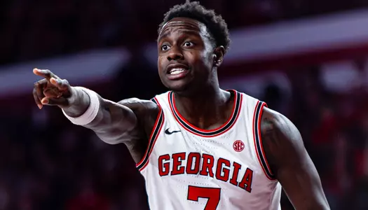 Georgia guard Justin Bailey (7) during Georgia’s game against Arkansas at Stegeman Coliseum in Athens, Ga., on Saturday, Jan. 17, 2026. (Emil Madden/UGAAA)