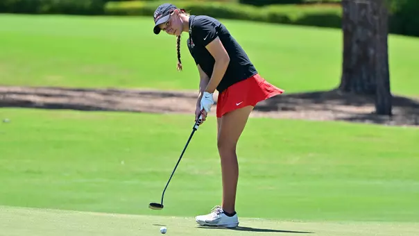 Trinity Beth competes in the second round of the 2026 SEC Championships (photo by Rob Davis).