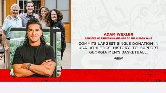 Graphic in association with Adam Wexler $10 million gift to UGA Athletics.