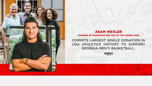 Graphic in association with Adam Wexler $10 million gift to UGA Athletics.