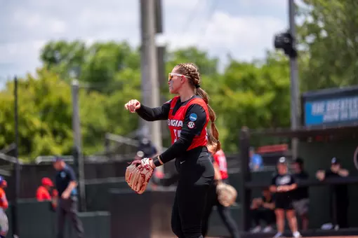 Sophomore Bailey Lindemuth during a game against Clemson in the 2026 Athens Regional in Athens, Ga. at the Jack Turner Stadium on May 17, 2026.