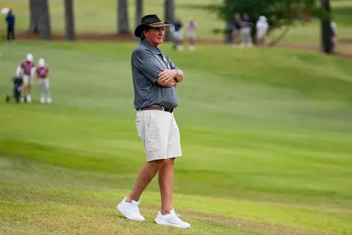 Georgia head coach Chris Haack during the Athens regional of the 2026 NCAA Divison I Men’s Golf Championship at the UGA Golf Course in Athens, Ga., on Wednesday, May 20, 2026. (Tony Walsh/UGAAA)