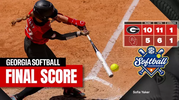 26SB Score - SEC Tournament - Georgia 10, Oklahoma 5