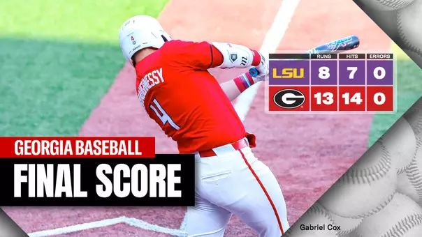 26BSB Score - Georgia 13, LSU 8