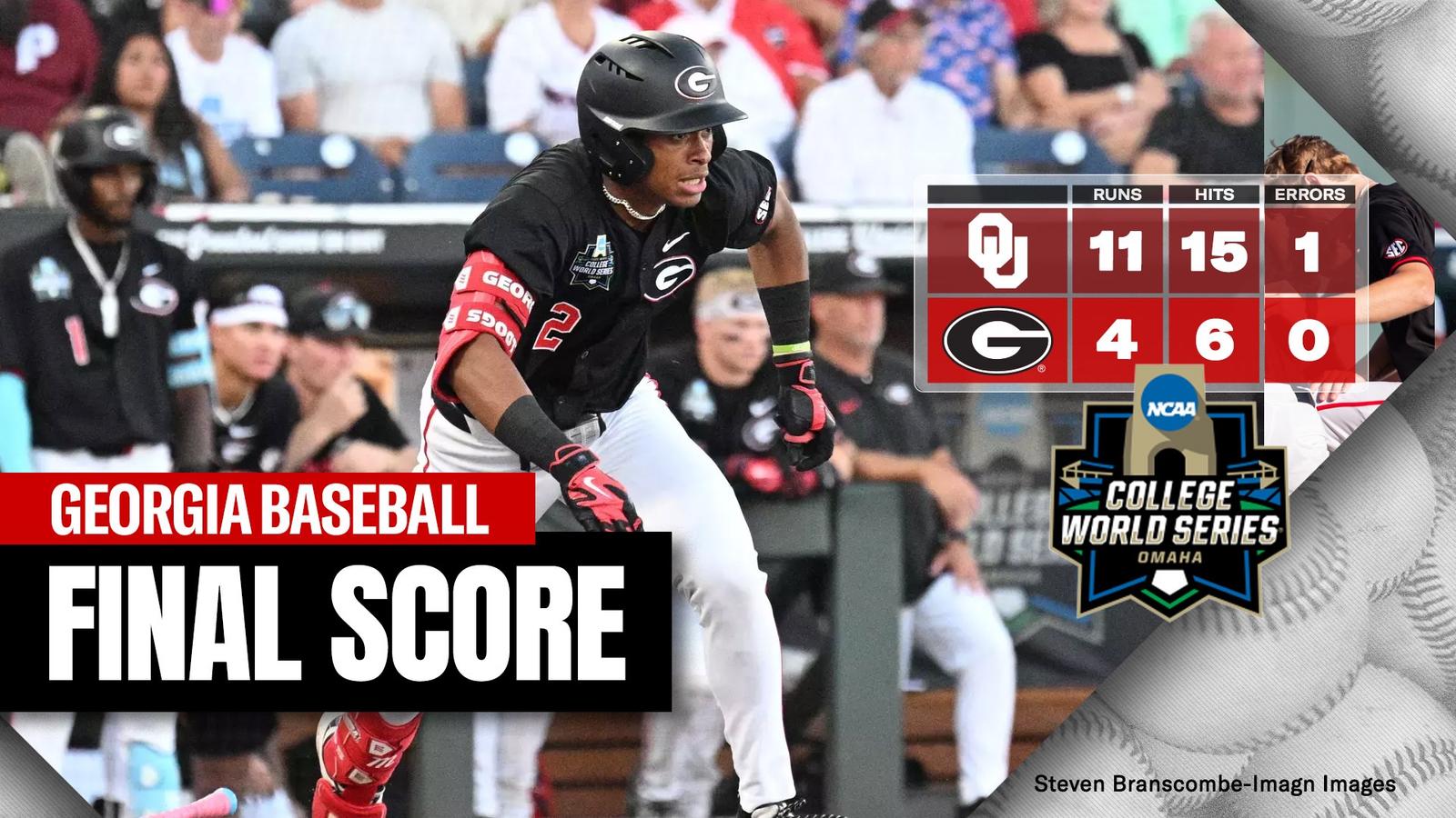 26BSB Score - CWS - Georgia 4, Oklahoma 11