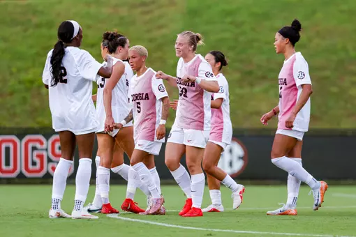 Georgia forward Emma Pettersen (33) during Georgia’s exhibition match against Auburn at Turner Soccer Complex in Athens, Ga., on Wednesday, Aug. 5, 2026. (Conor Dillon/UGAAA)