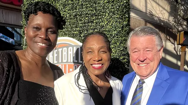 Andy Landers, Teresa Edwards, Katrina McClain
