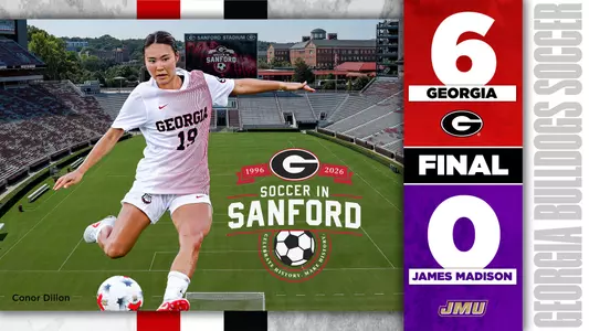 26SOC Score - Georgia 6, James Madison 0